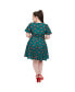 Фото #2 товара Plus Size 1950s Poppy Flare Dress