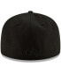 Фото #3 товара Men's Black Milwaukee Brewers Black on Black 59FIFTY Fitted Hat
