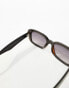 AJ Morgan rectangle sunglasses in black - фото #2