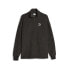 Фото #1 товара Puma Classics Fleece Quarter Zip Jacket Mens Black Casual Athletic Outerwear 621
