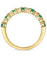 ფოტო #3 პროდუქტის EFFY® Sapphire (1/2 ct. t.w.) & Diamond Accent Stack Ring in Gold-Plated Sterling Silver (Also available in Ruby and Emerald)