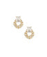 ფოტო #1 პროდუქტის Encircled 18K Gold Plated Earrings