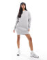 Фото #1 товара Pull&Bear oversized sweat dress in grey