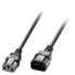 Фото #1 товара Lindy 0.5m IEC C14 to IEC C13 Mains Cable - 0.5 m - C14 coupler - C13 coupler