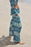 Printed palazzo trousers