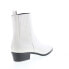 Фото #8 товара Bruno Magli Campo BW1CAMG8 Womens White Leather Slip On Chelsea Boots 9.5