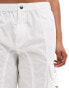 AllSaints Barbara cargo parachute trousers in white Optischweiß, 32 - фото #5