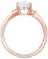 ფოტო #3 პროდუქტის Amethyst (1-1/2 ct. t.w.) & Lab-Grown White Sapphire (1/8 ct. t.w.) Swirl Ring in 14k Gold-Plated Sterling Silver (Also in Additional Gemstones)