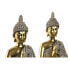 Фото #4 товара Декоративная фигура Home ESPRIT Бежевый Позолоченный Будда Восточный 21 x 11,5 x 28 cm (2 штук)