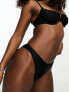 South Beach – Mix & Match – Bikiniunterteil in Schwarz mit V-Design