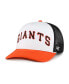 Men's White San Francisco Giants Foam Front Script Trucker Snapback Hat