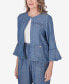 ფოტო #5 პროდუქტის Women's Bayou Chambray 3/4 Sleeve Jacket