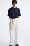 RELAXED FIT JACQUARD TROUSERS