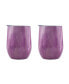 Фото #1 товара 12 Oz Geode Decal Stainless Steel Wine Tumblers, Pack of 2
