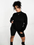 Only Curve roll neck jumper in black