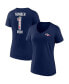 Фото #2 товара Women's Navy Denver Broncos Team Mother's Day V-Neck T-shirt