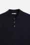 VISCOSE BLEND KNIT POLO SHIRT