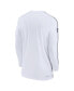 Men's White Dallas Cowboys Sideline Coach UV Performance Long Sleeve T-Shirt