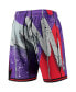 ფოტო #3 პროდუქტის Men's Purple Toronto Raptors Hardwood Classics 1998 Hyper Hoops Swingman Shorts