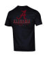 Фото #2 товара Men's Black Alabama Crimson Tide Team Stack 2-Hit T-shirt