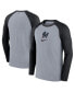 Men's Gray Miami Marlins Authentic Collection Game Raglan Performance Long Sleeve T-shirt