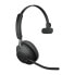 Jabra Evolve2 65 USB-A Black MS Mono - Wireless - Office/Call center - 20 - 20000 Hz - 99.2 g - Headset - Black