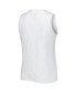 ფოტო #4 პროდუქტის Women's White Houston Astros Reel Pinstripe Tank Top and Shorts Sleep Set