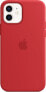 Фото #2 товара Чехол с магнитным креплением Apple Silicone MagSafe для iPhone 12 | 12 Pro – (PRODUCT)RED