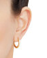 ფოტო #2 პროდუქტის 14k Gold Hoop Earrings (18mm)
