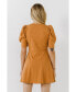 ფოტო #4 პროდუქტის Women's Short Puff Sleeve Mini Dress