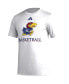 Фото #2 товара Men's White Kansas Jayhawks Fadeaway Basketball Pregame AEROREADY T-shirt