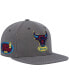 Men's Charcoal Chicago Bulls Hardwood Classics 1996 NBA Finals Carbon Cabernet Fitted Hat