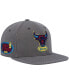 ფოტო #2 პროდუქტის Men's Charcoal Chicago Bulls Hardwood Classics 1996 NBA Finals Carbon Cabernet Fitted Hat