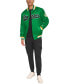 Фото #3 товара Men's Classic-Fit Satin Varsity Bomber Jacket