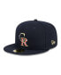 Фото #2 товара Men's Navy Colorado Rockies 2023 Fourth of July 59FIFTY Fitted Hat