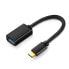 Adapter przejściówka kabel OTG z USB 3.0 na USB-C - czarny