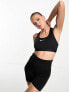 Фото #1 товара Nike Training Swoosh medium support sports bra in black