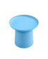 Light Blue Plastic Side Table Stylish And Versatile Plastic Round Side Table Синий, 1 Count - фото #1