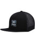 Фото #2 товара Men's Black VA ATW Print Trucker Snapback Hat