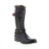 Фото #2 товара Bed Stu Gogo F321007 Womens Black Leather Hook & Loop Mid Calf Boots 6.5