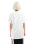 ASOS DESIGN oversized t-shirt with papaya fruit graphic in white Белый, S - EU 36-38 - фото #2