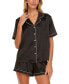 ფოტო #5 პროდუქტის Women's 2-Pc. Jamie Dot Jacquard Short Pajamas Set