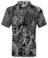 Фото #2 товара Mens Casual Button-Down Hawaiian Shirt - Short Sleeve