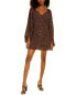 Фото #1 товара Ted Baker Wyatte Bodycon Mini Dress Women's Brown 3