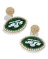 ფოტო #2 პროდუქტის Women's New York Jets Statement Stud Earrings