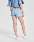 Фото #6 товара Women's 501 Button Fly Cotton High-Rise Denim Shorts