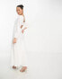 Фото #6 товара Forever New Petite long sleeve maxi dress in ivory