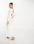 Фото #3 товара Forever New Petite long sleeve maxi dress in ivory