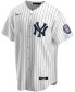 ფოტო #3 პროდუქტის Men's Derek Jeter White and Navy New York Yankees 2020 Hall of Fame Induction Replica Jersey