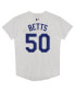 ფოტო #3 პროდუქტის Preschool Mookie Betts White Los Angeles Dodgers Home Game Jersey